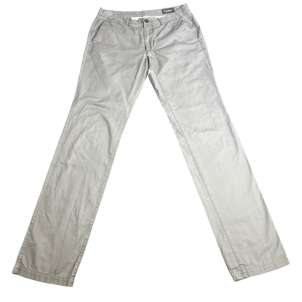 Bonobos Slim Straight Chinos Mens‎ 32x36 Grey 100% Cotton